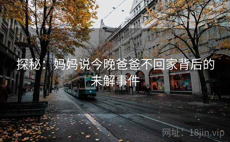 探秘：妈妈说今晚爸爸不回家背后的未解事件  第1张